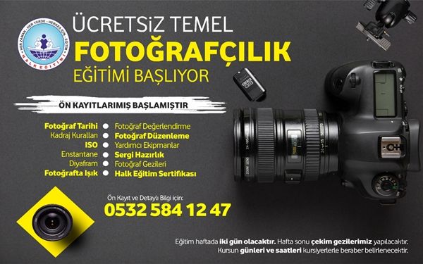 HALK EĞİTİMİ MERKEZİNDEN FOTOĞRAF MERAKLILARINA KURS İMKANI