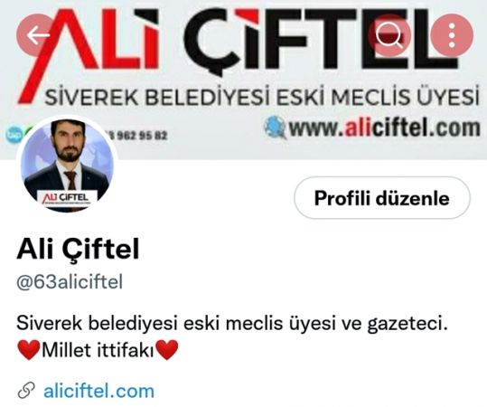 ALİ ÇİFTEL’DE KATILDI.