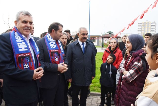 HİLVAN’DA SEMT SAHASI VE TENİS KORTU AÇILIŞI YAPILDI