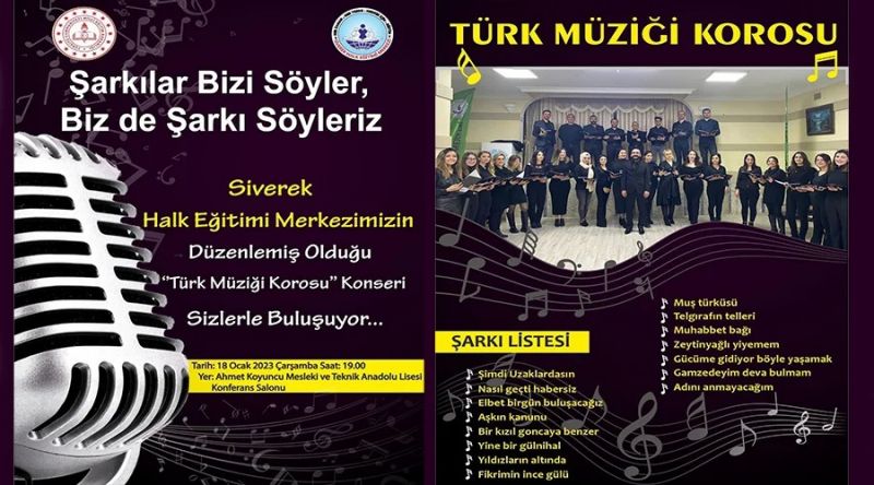 “Şarkılar bizi söyle, biz şarkı söyleriz”