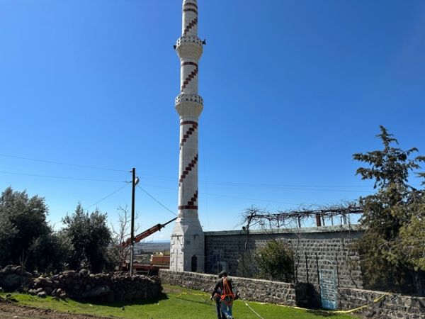 KIRSAL MAHALLE CAMİ MİNARESİ  YIKTIRILDI