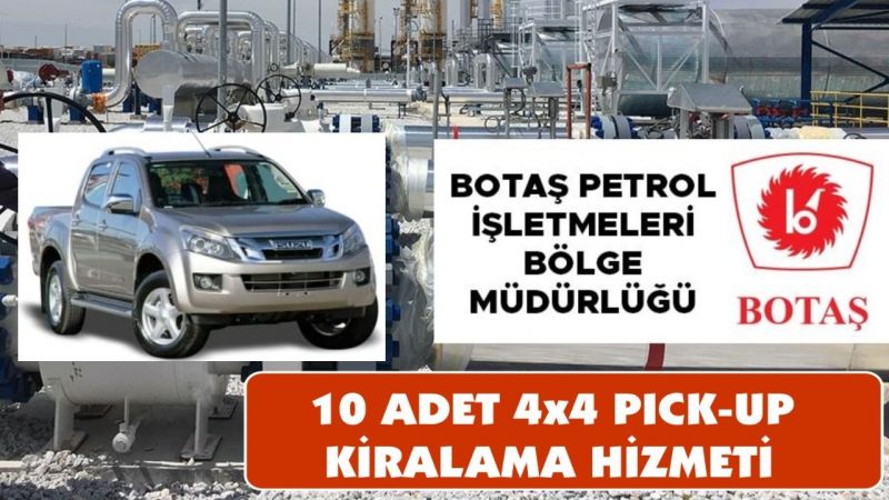 BORU HATLARI İLE PETROL TAŞIMA A.Ş (BOTAŞ) PETROL İŞLETMELERİ BÖLGE MÜDÜRLÜĞÜ (CEYHAN) İLAN