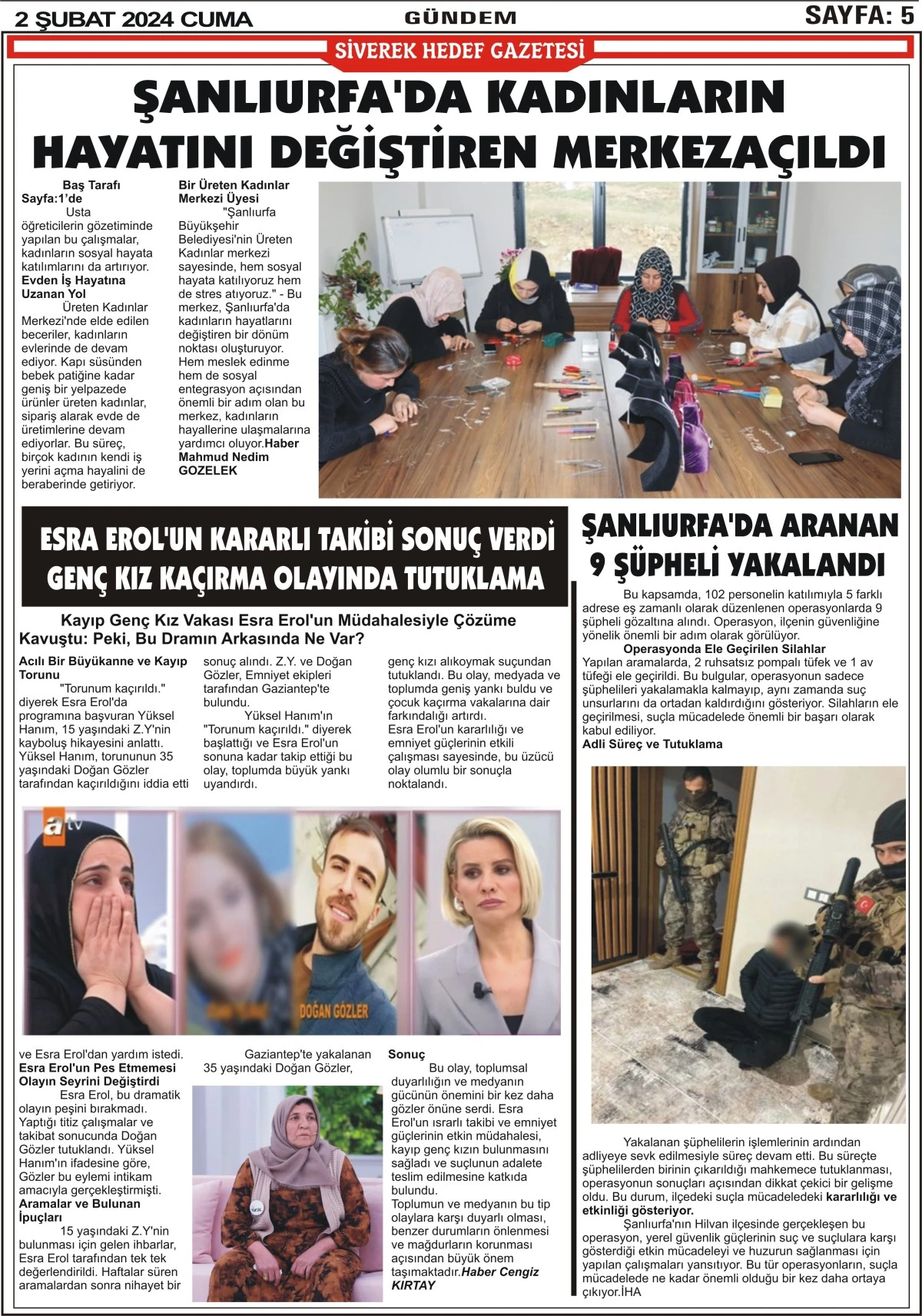 02.02.2024 Tarihli Gazetemiz