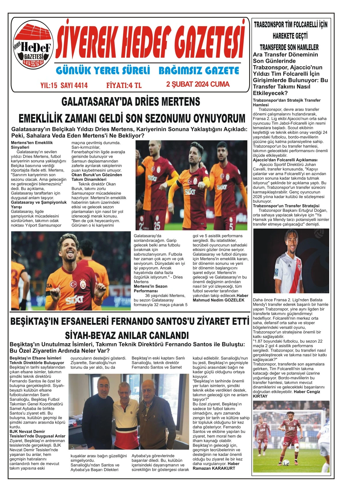 02.02.2024 Tarihli Gazetemiz