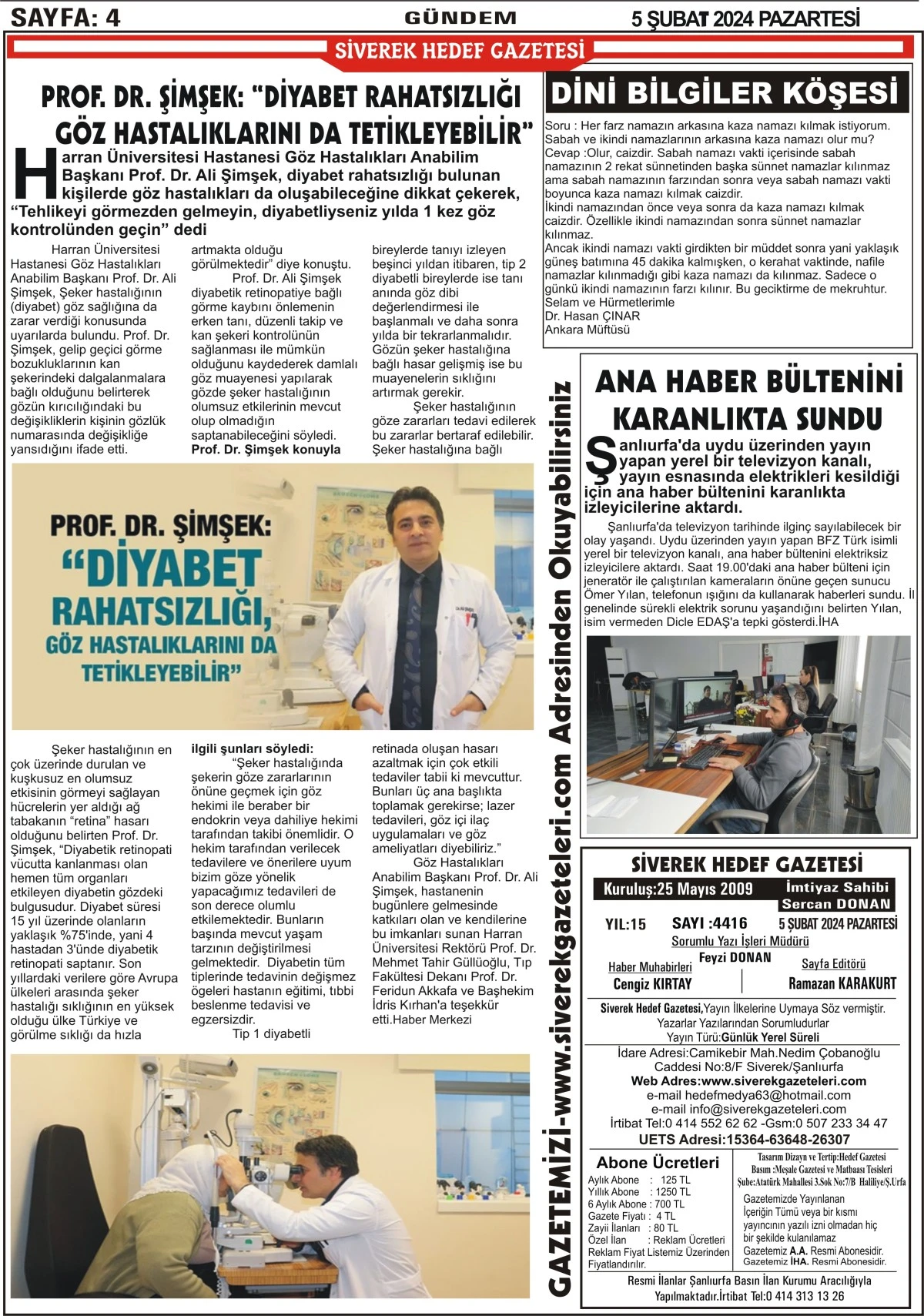 05.02.2024 TARİHLİ GAZETEMİZ