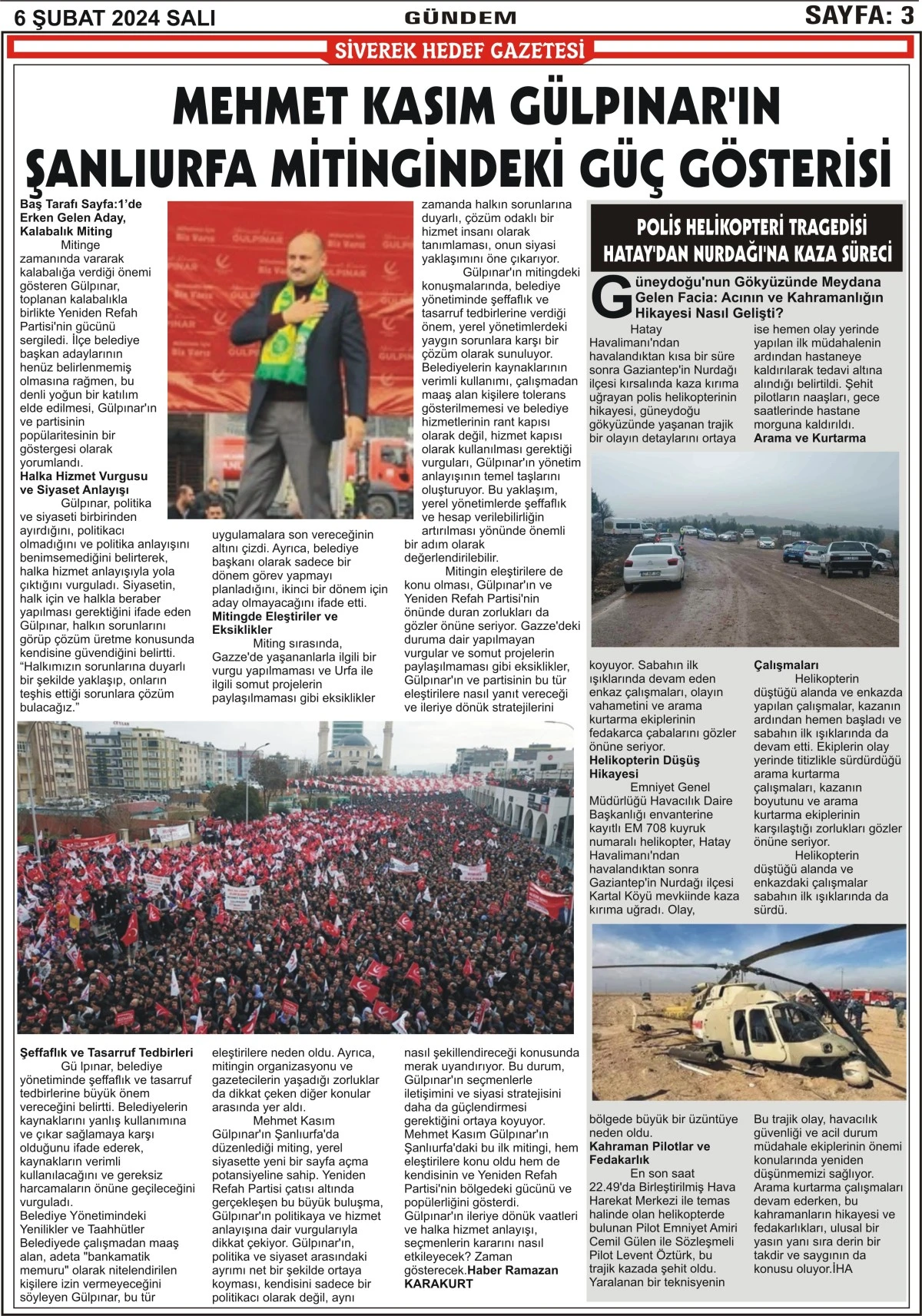 06.02.2024 TARİHLİ GAZETEMİZ