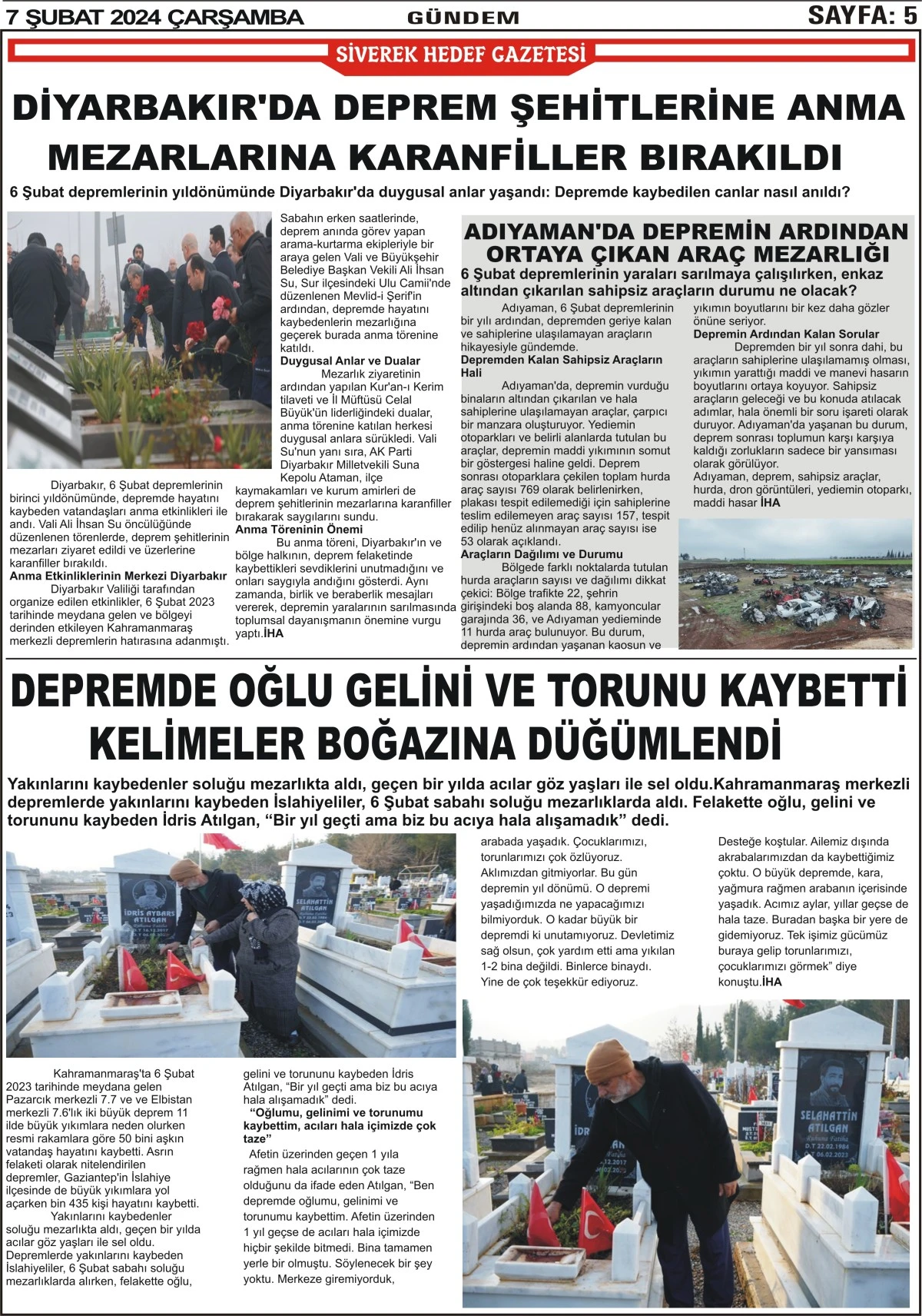 07.02.2024 TARİHLİ GAZETEMİZ