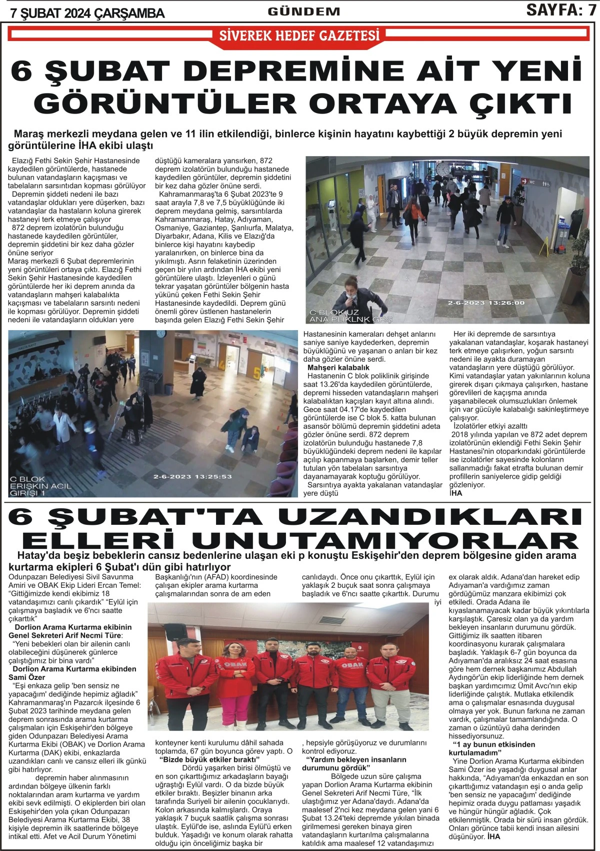 07.02.2024 TARİHLİ GAZETEMİZ