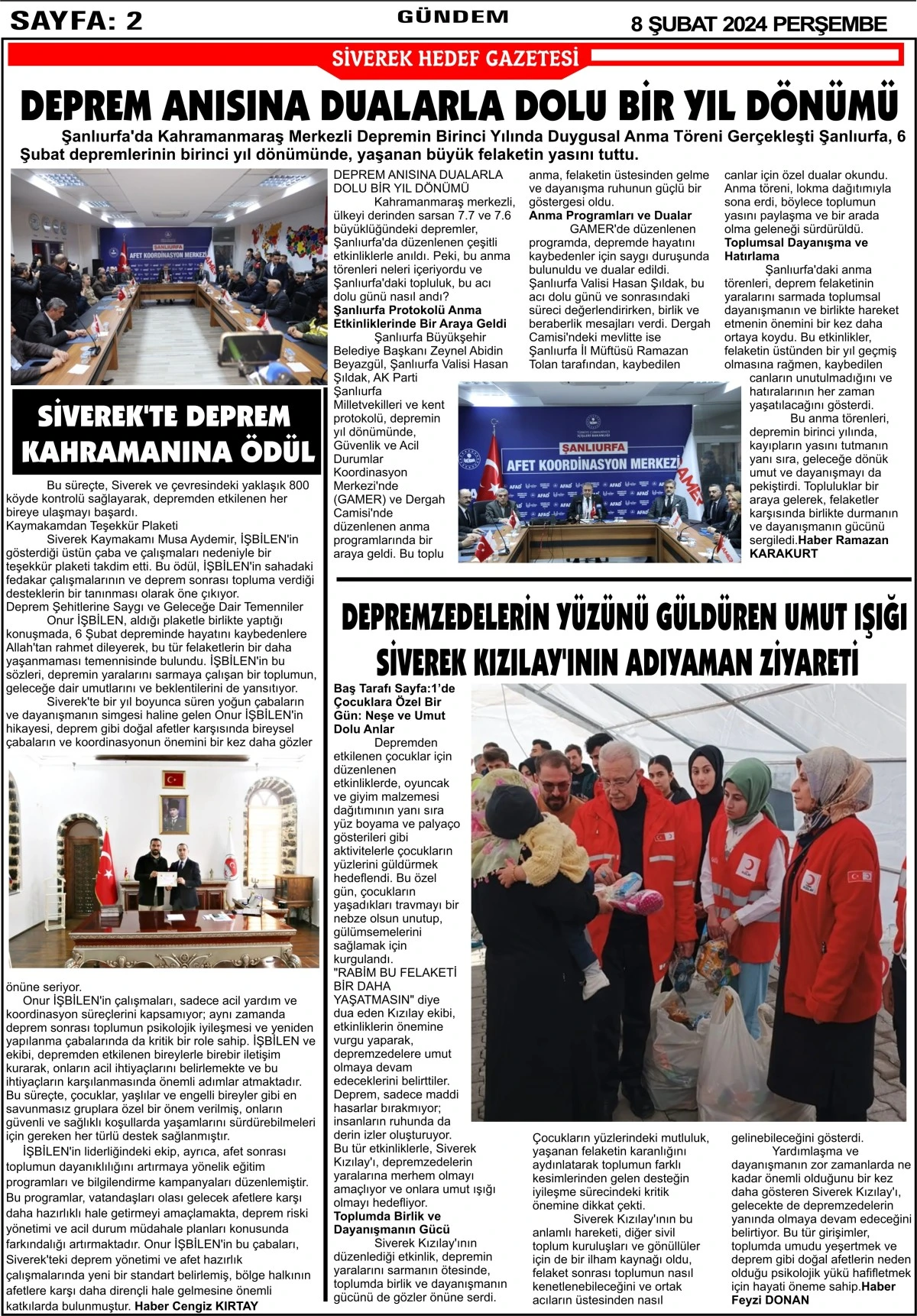 08.02.2024  TARİHLİ GAZETEMİZ