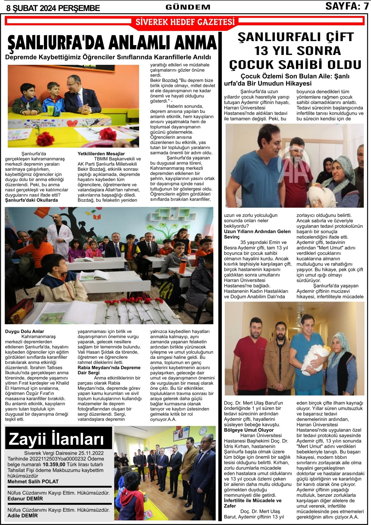 08.02.2024  TARİHLİ GAZETEMİZ