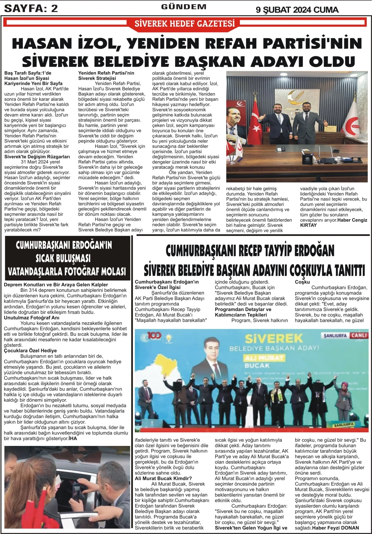 09.02.2024  TARİHLİ GAZETEMİZ