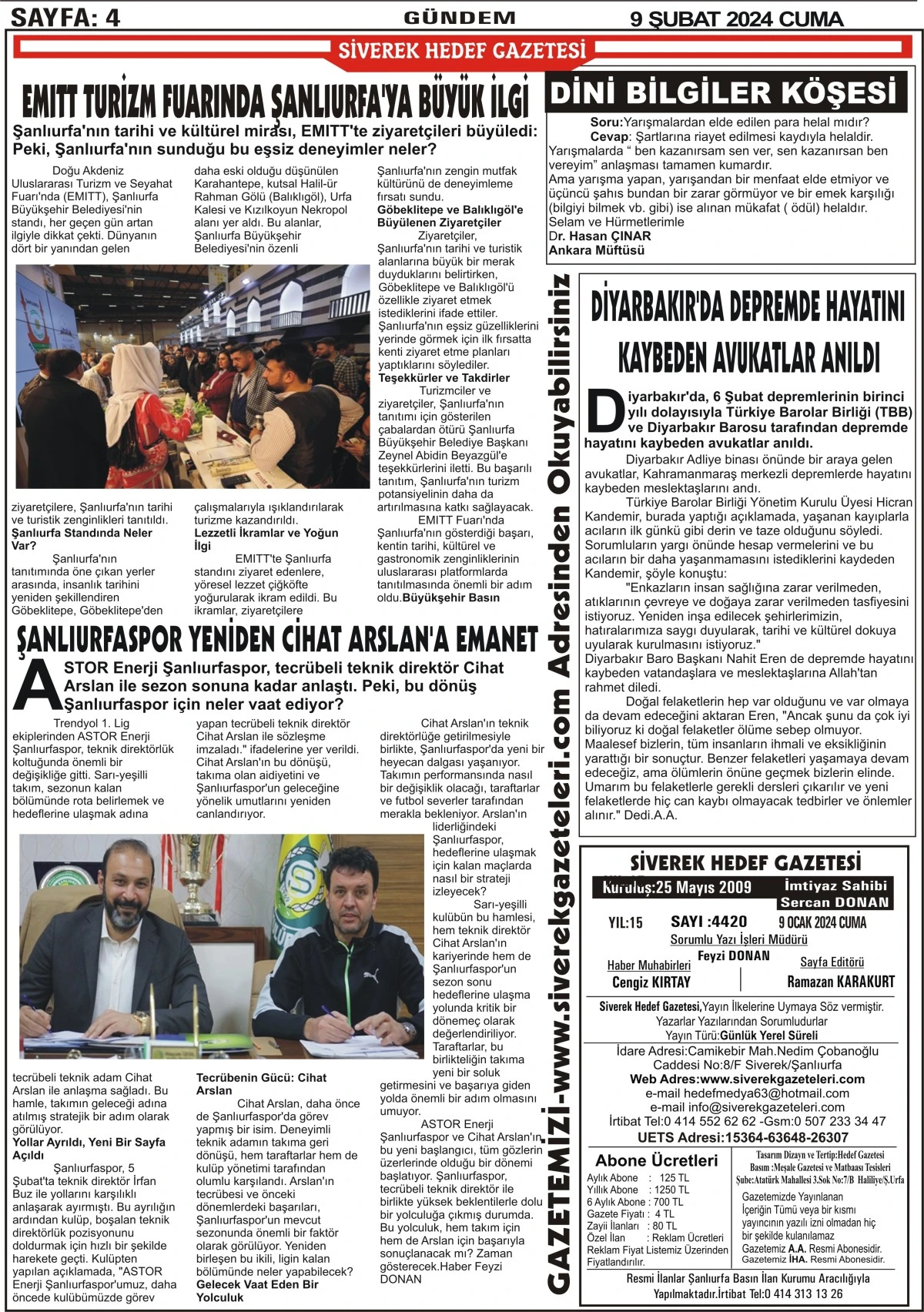 09.02.2024  TARİHLİ GAZETEMİZ