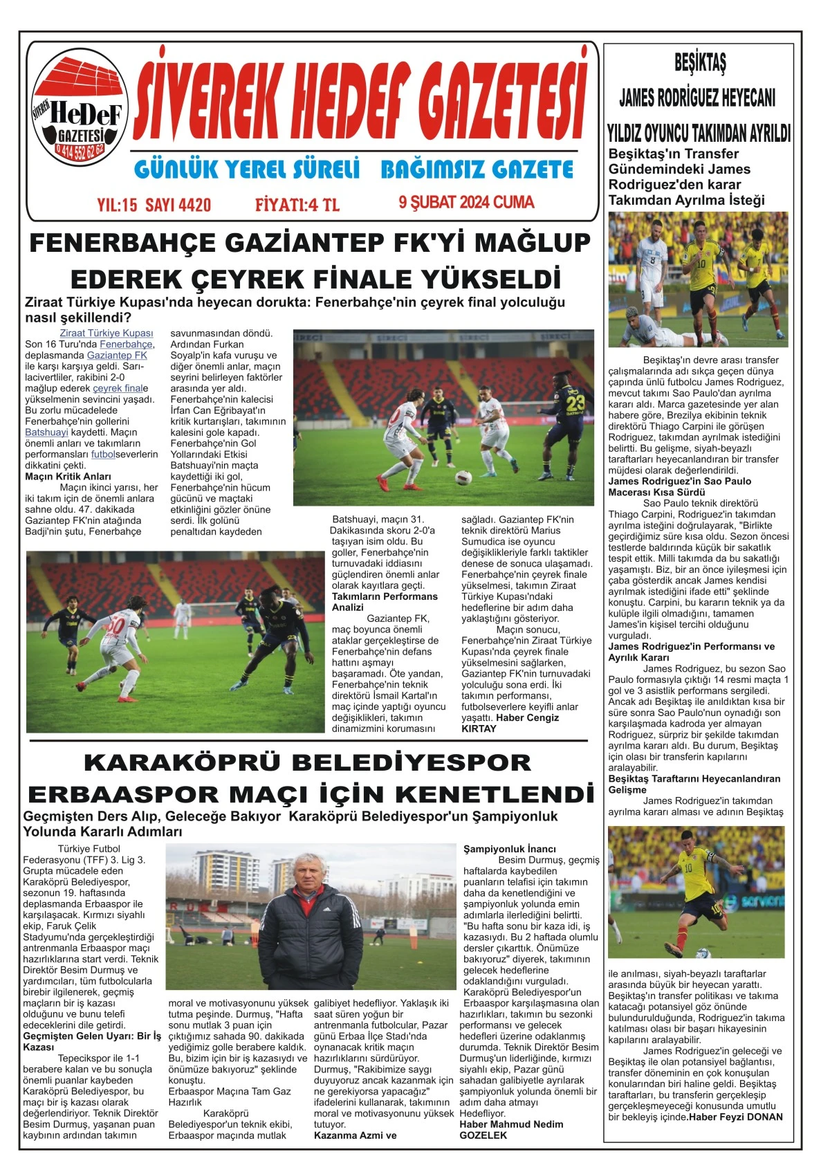 09.02.2024  TARİHLİ GAZETEMİZ