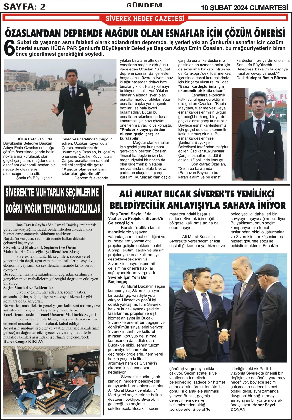 10.02.2024 TARİHLİ GAZETEMİZ