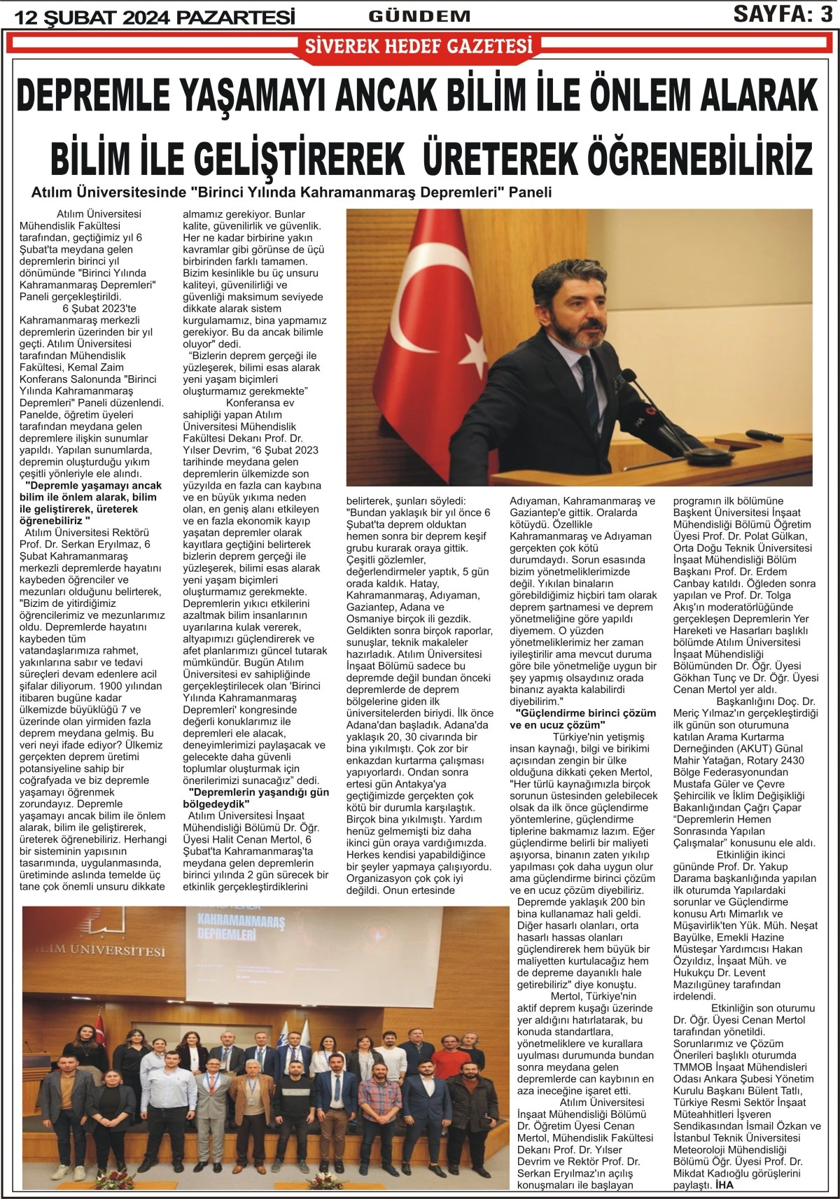 12.02.2024  Tarihli Gazetemiz