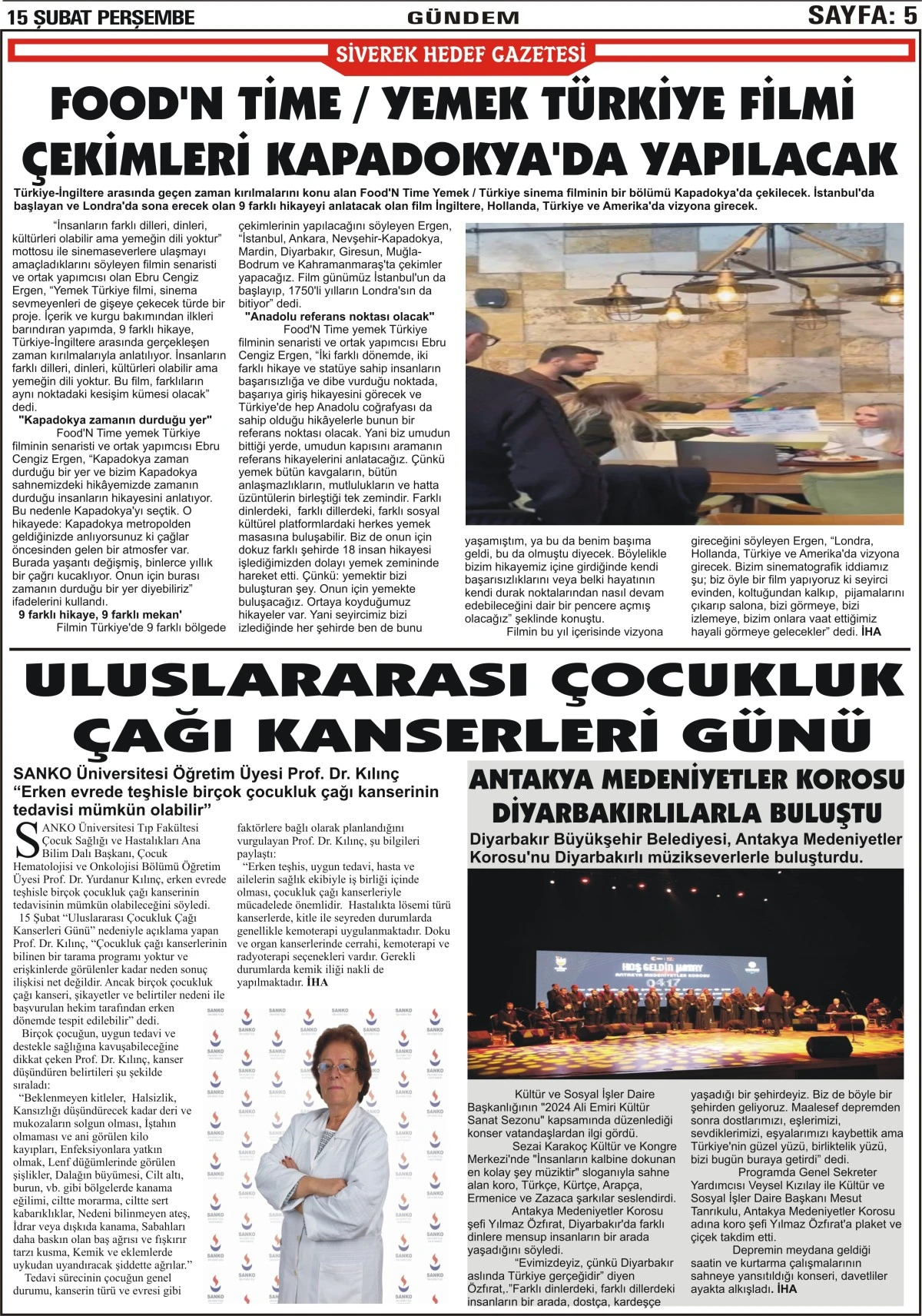 15.02.2024 Tarihli Gazetemiz