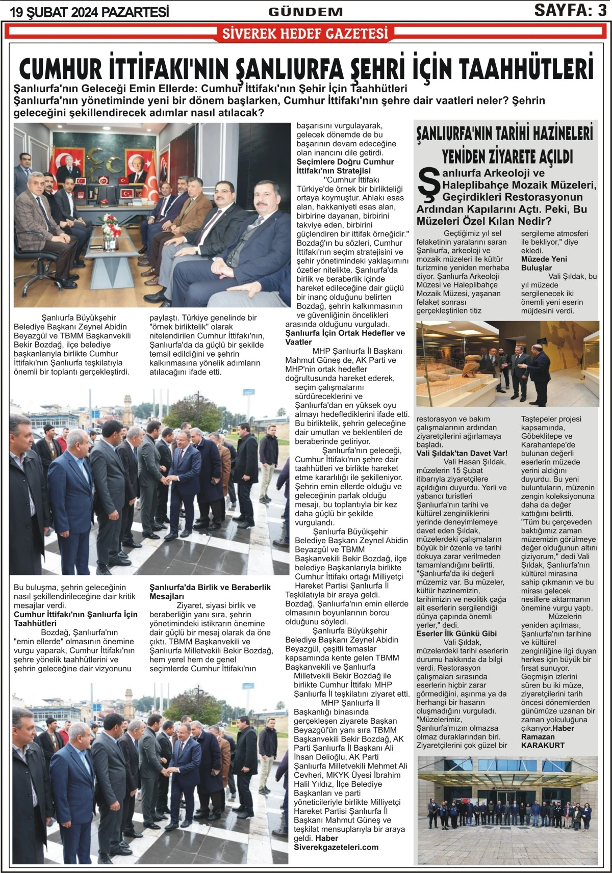 19.02.2024 Tarihli Gazetemiz