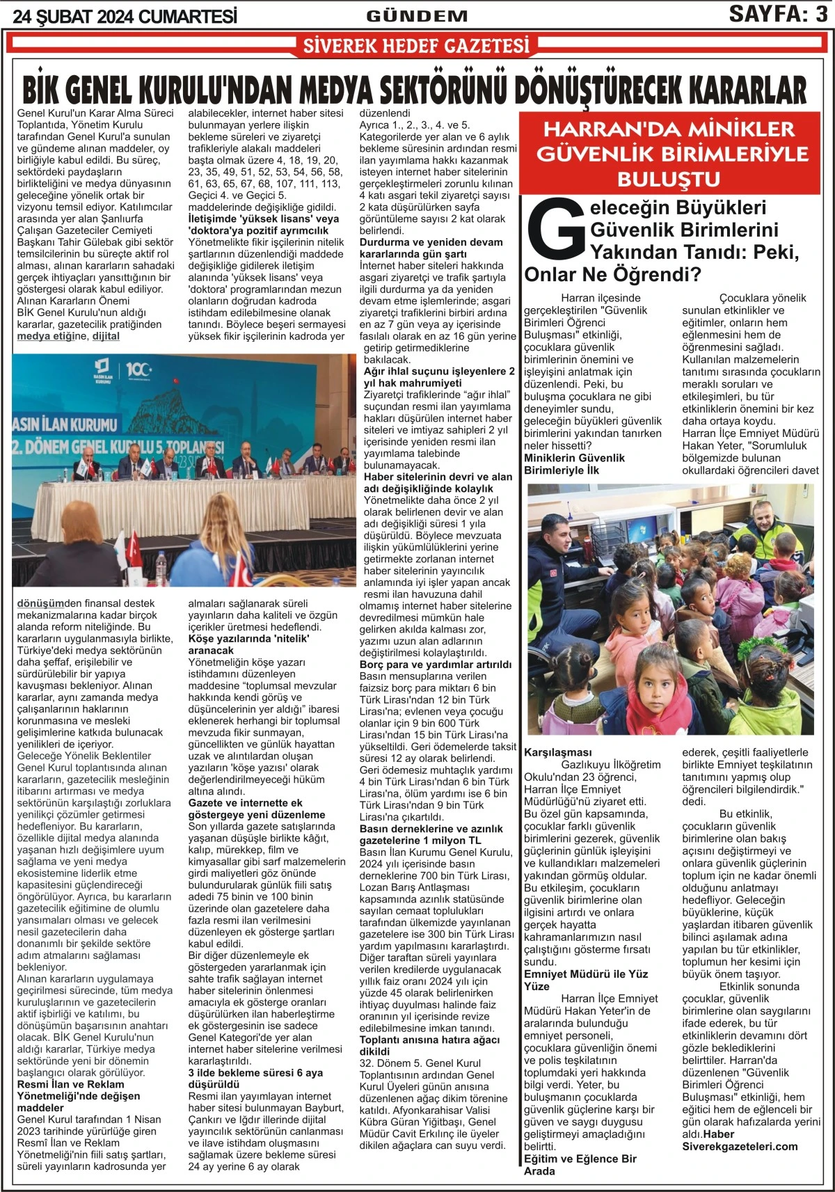 24.02.2024 Tarihli Gazetemiz