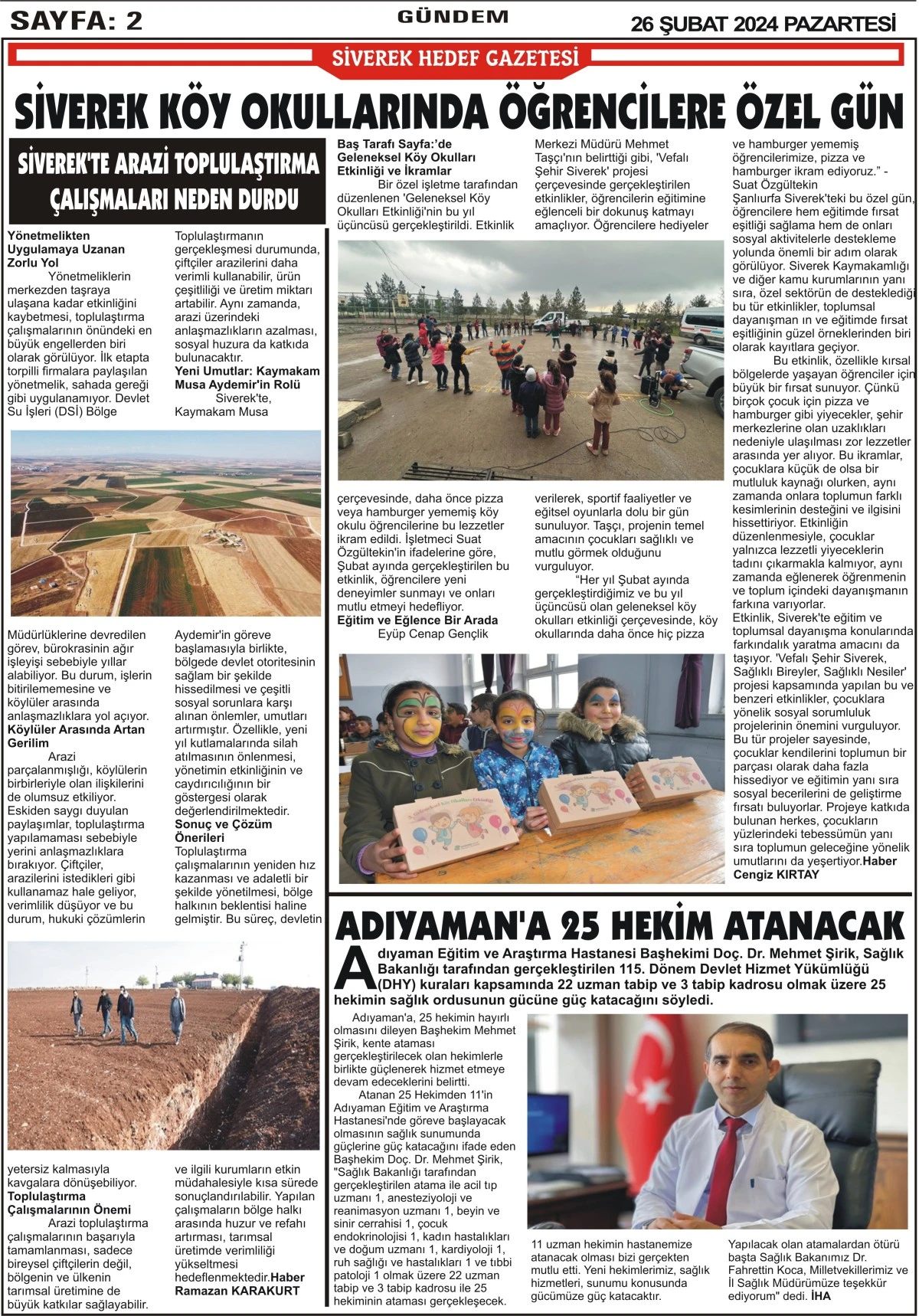 26.02.2024 Tarihli Gazetemiz