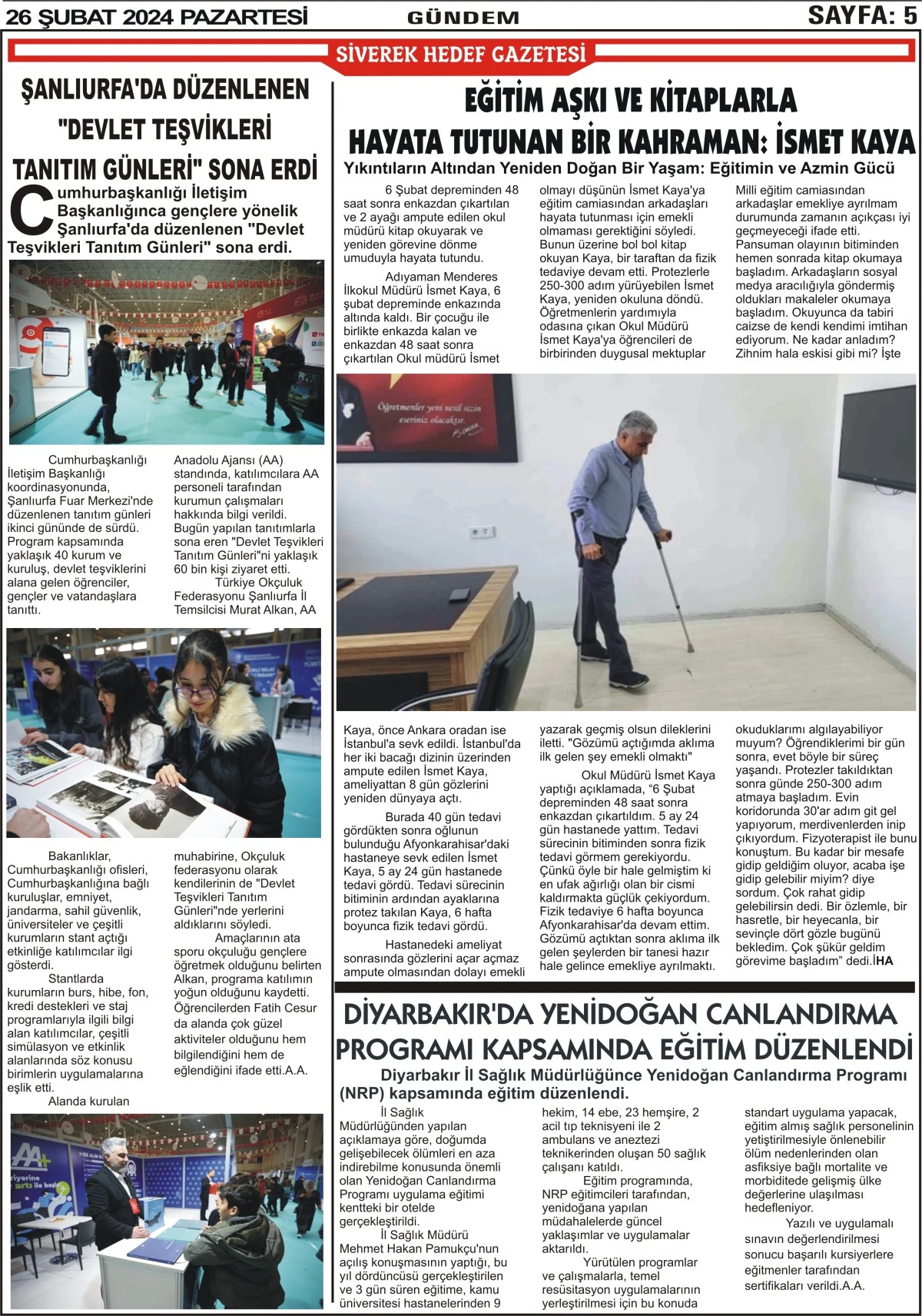 26.02.2024 Tarihli Gazetemiz