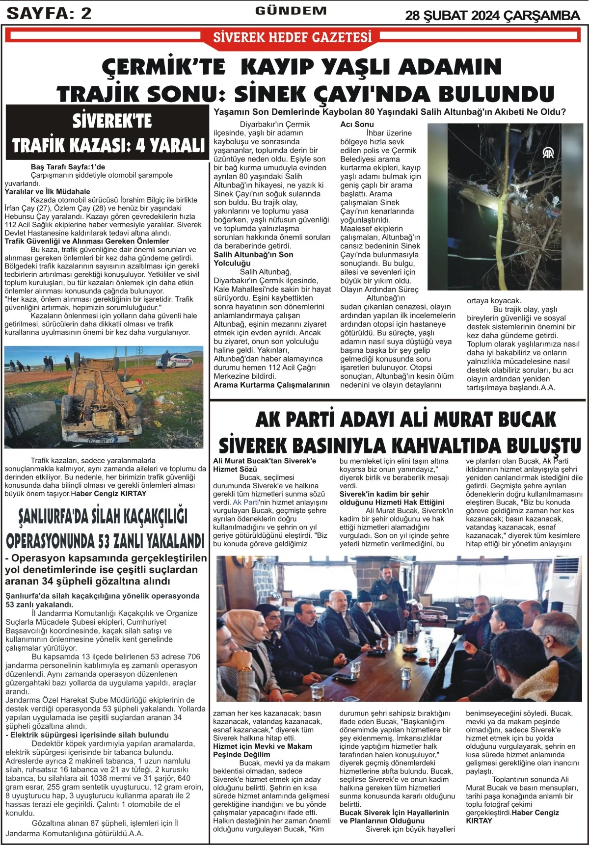 28.02.2024 Tarihli Gazetemiz