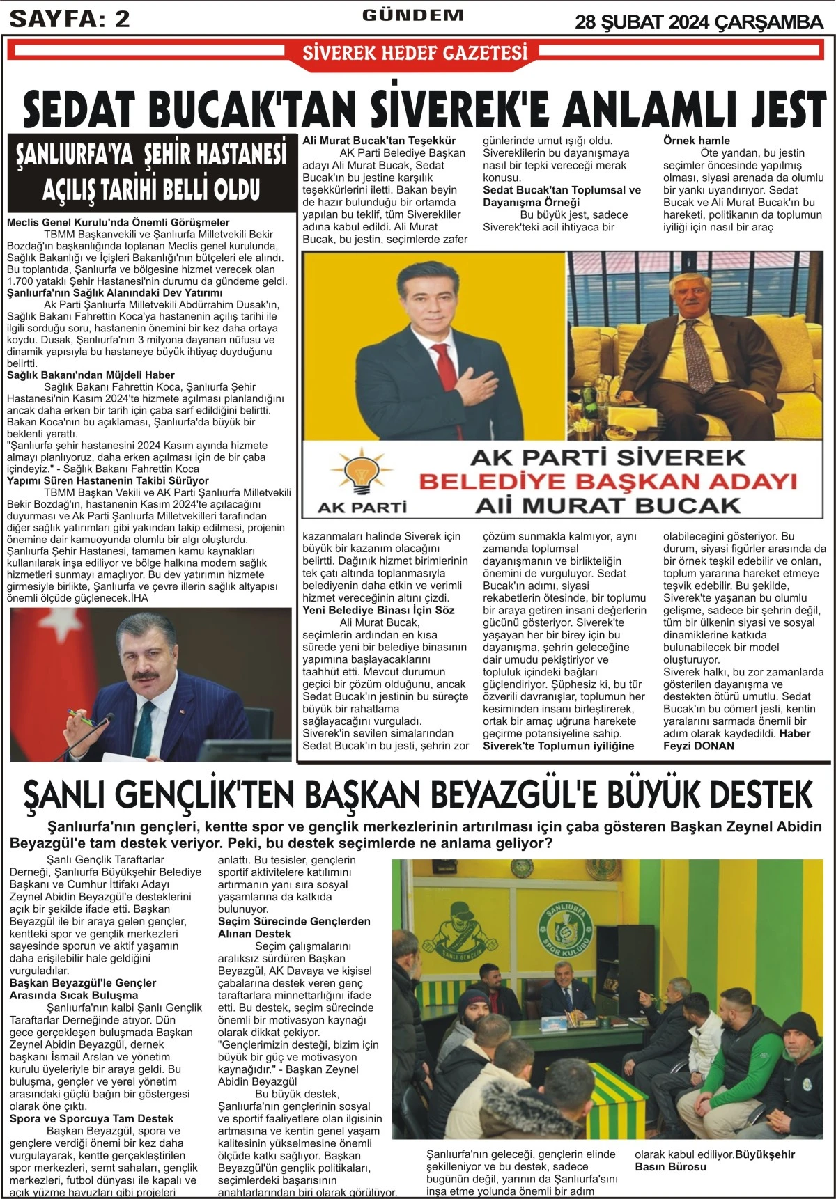 29.02.2024 Tarihli Gazetemiz