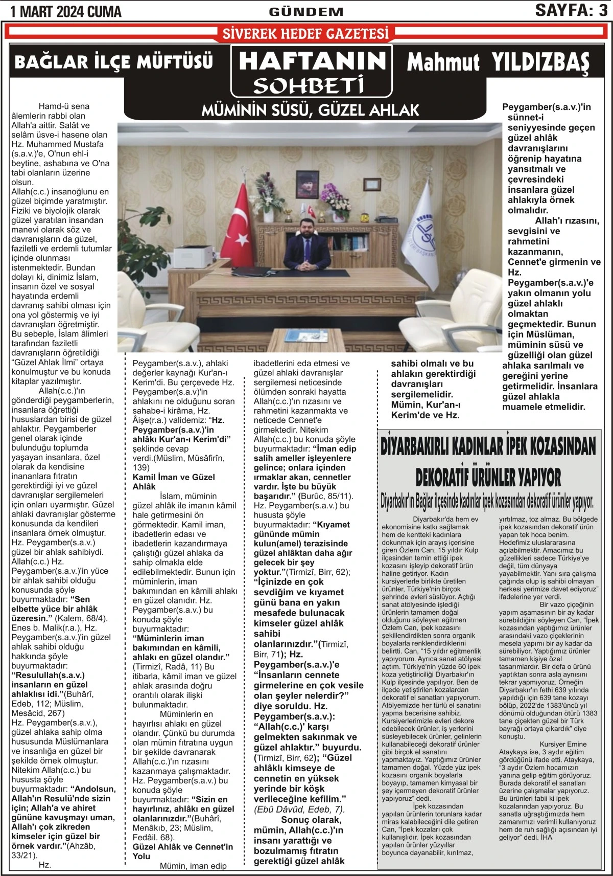 01.03.2024 Tarihli Gazetemiz