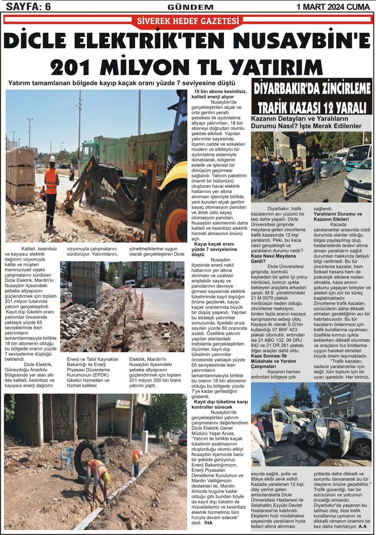 01.03.2024 Tarihli Gazetemiz