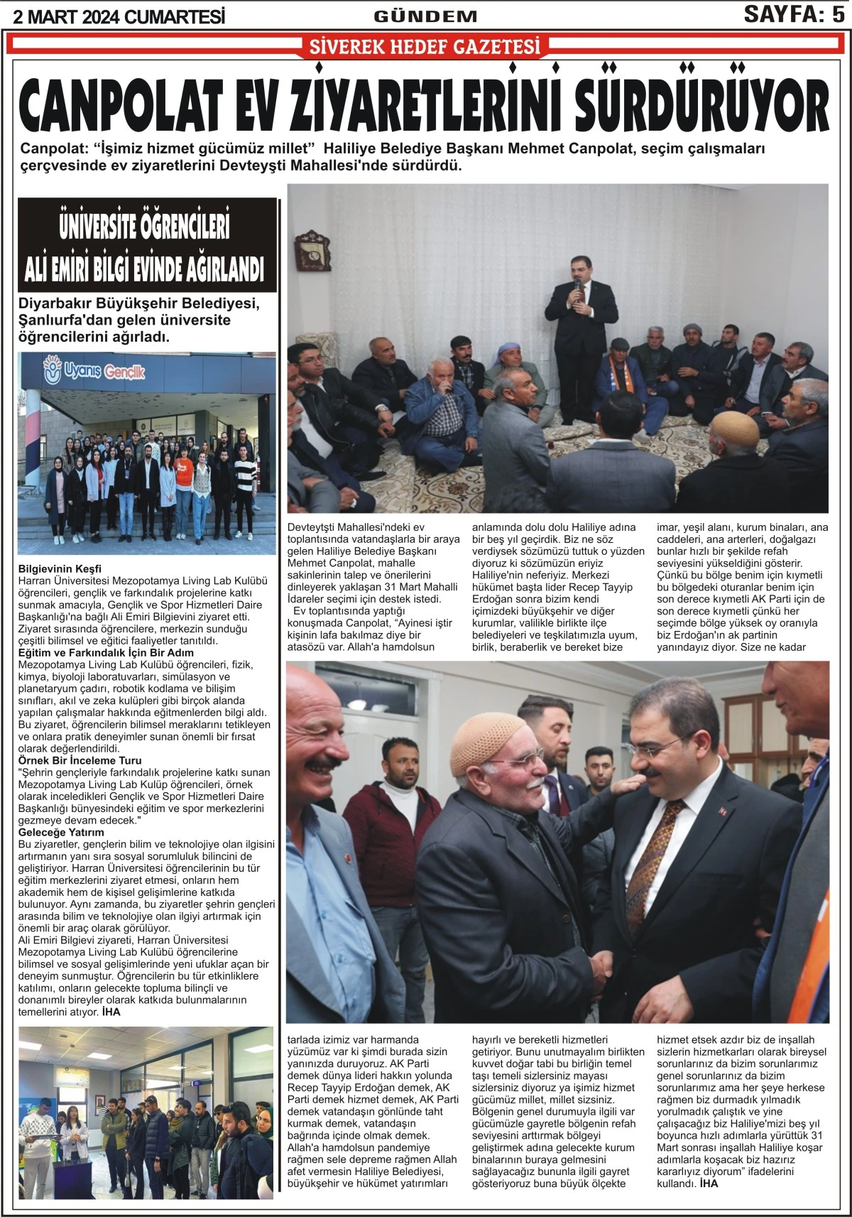 02.03.2024  Tarihli Gazetemiz