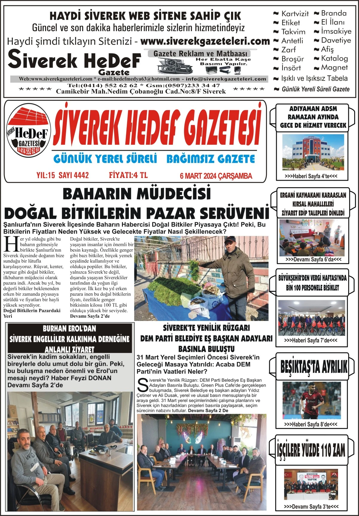 06.03.2024 Tarihli Gazetemiz