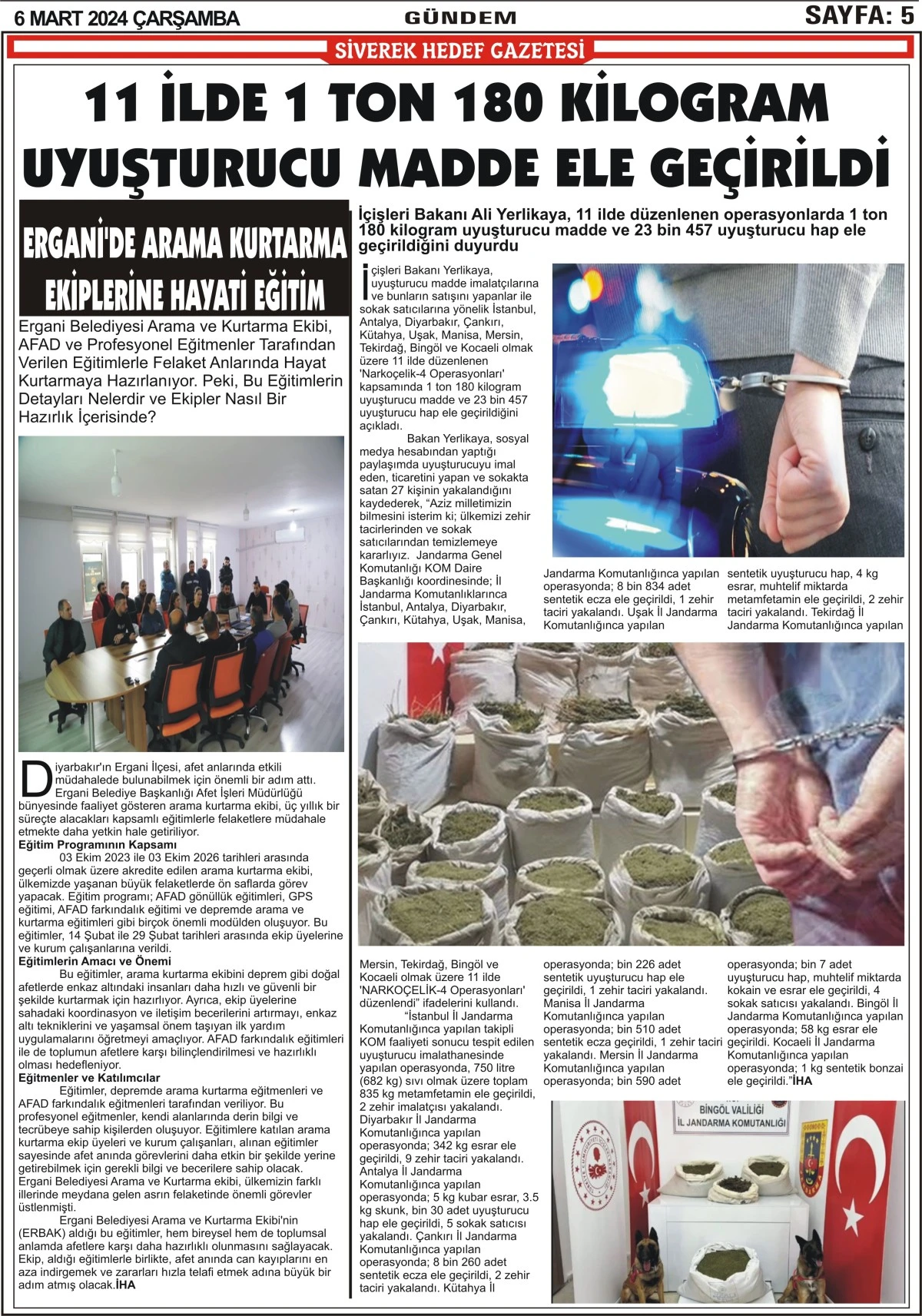 06.03.2024 Tarihli Gazetemiz