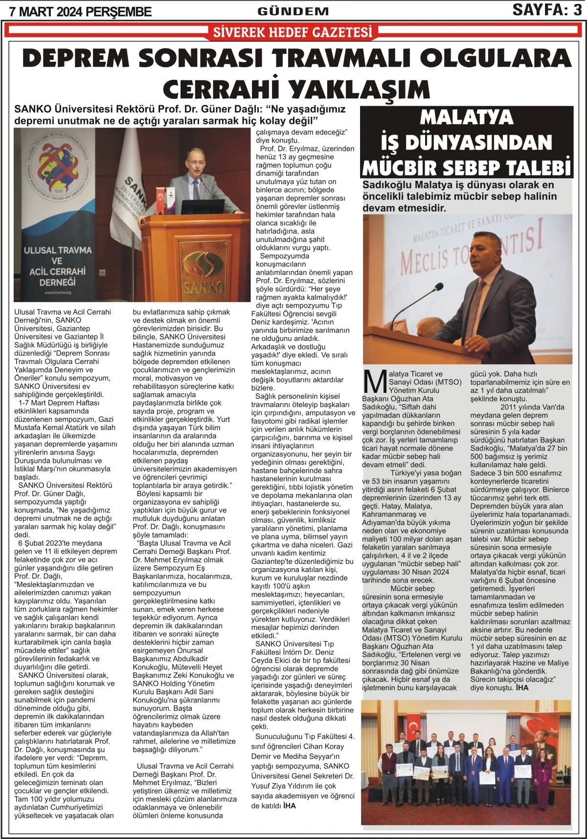 07.03.2024 Tarihli Gazetemiz