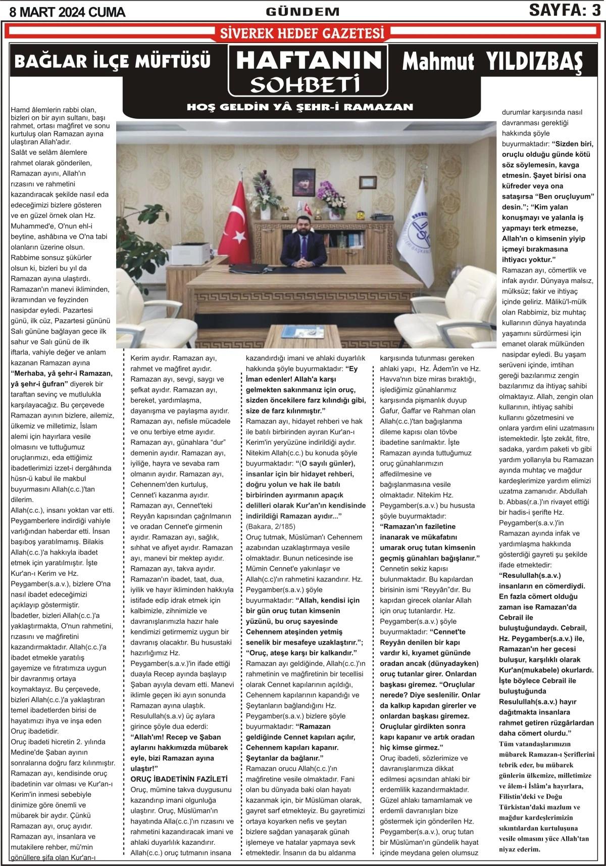 08.03.2024 Tarihli Gazetemiz