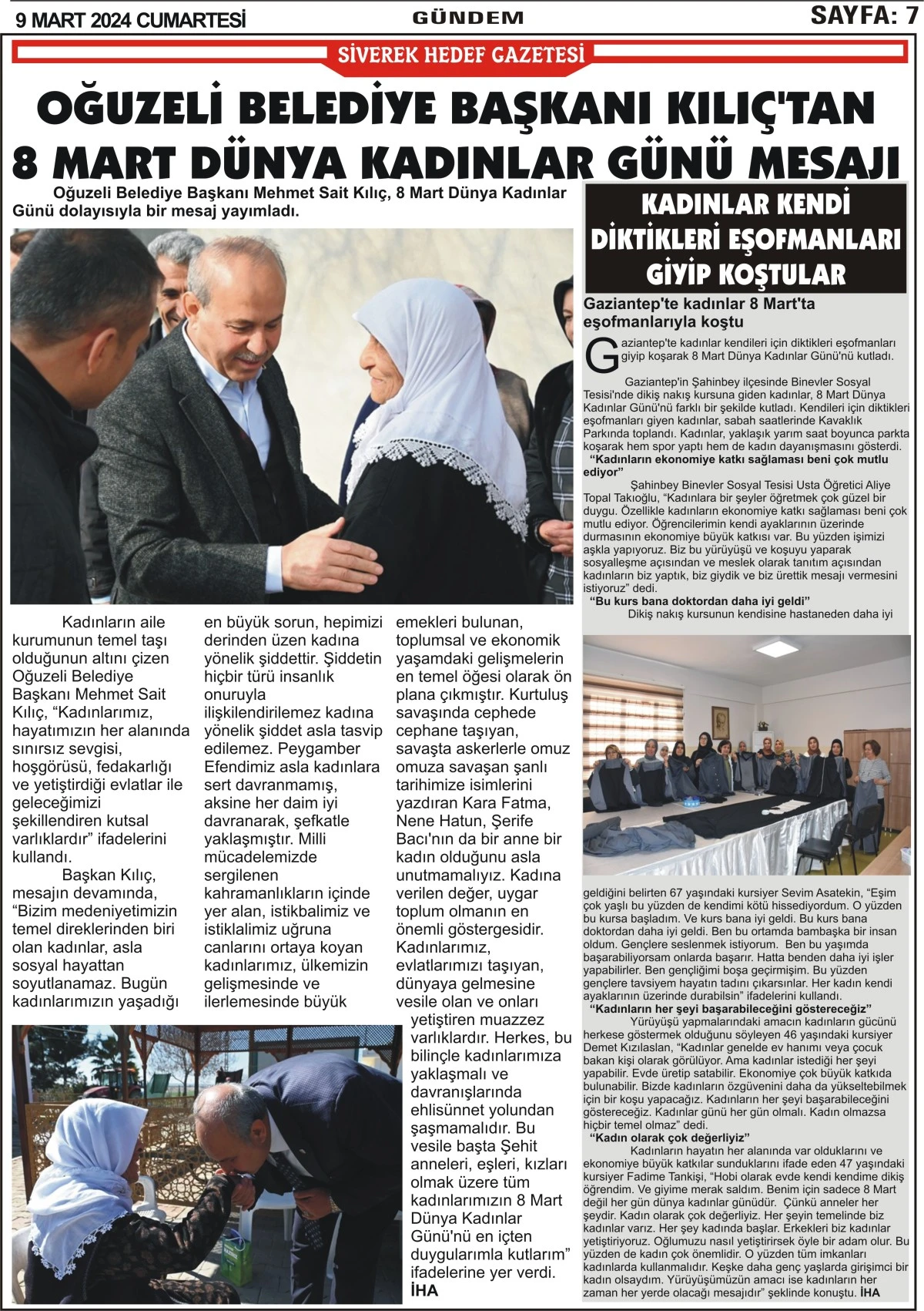 09.03.2024 Tarihli  Gazetemiz