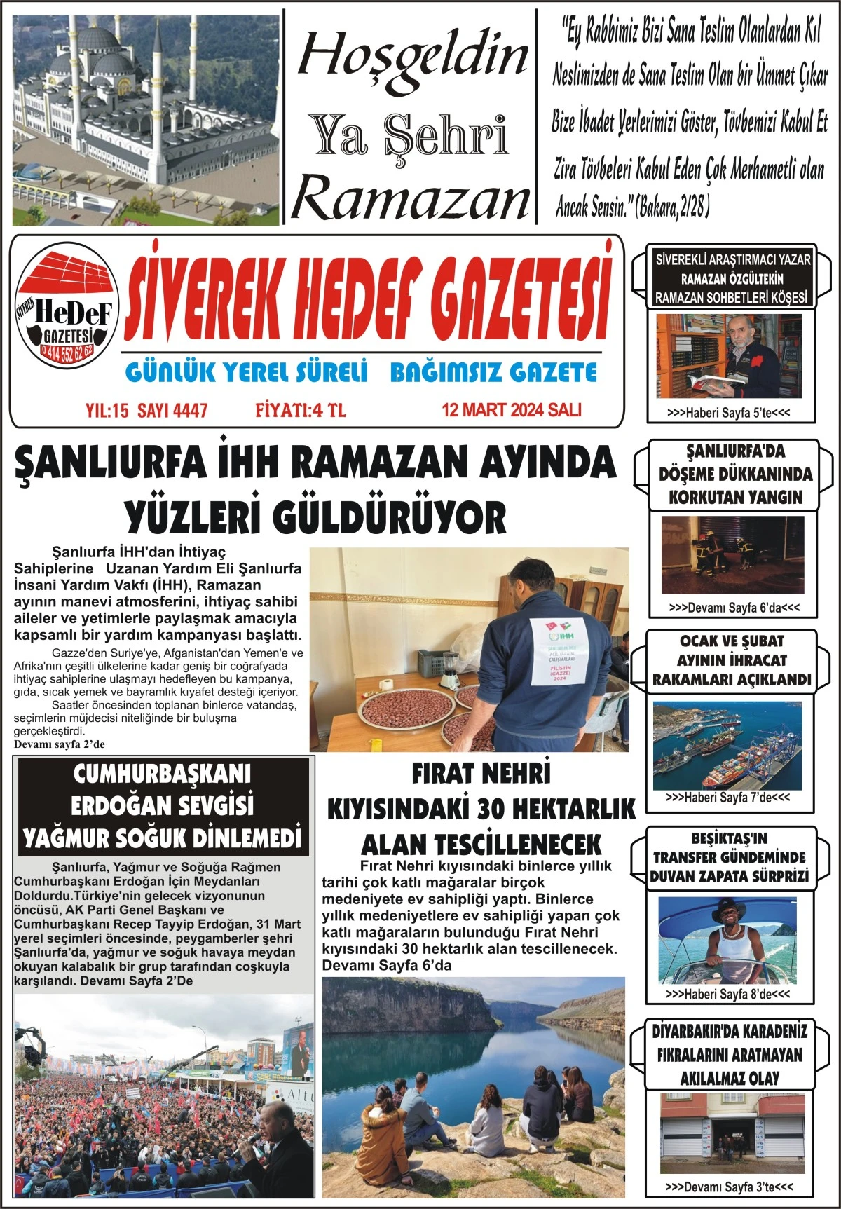 12.03.2024 Tarihli Gazetemiz