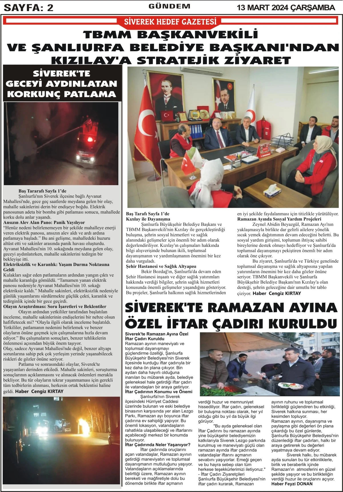 13.03.2024 Tarihli gazetemiz