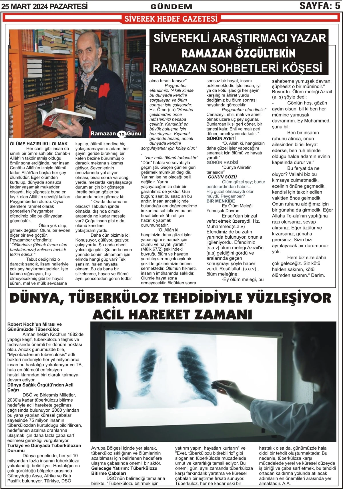 25.03.2024  Tarihli Gazetemiz