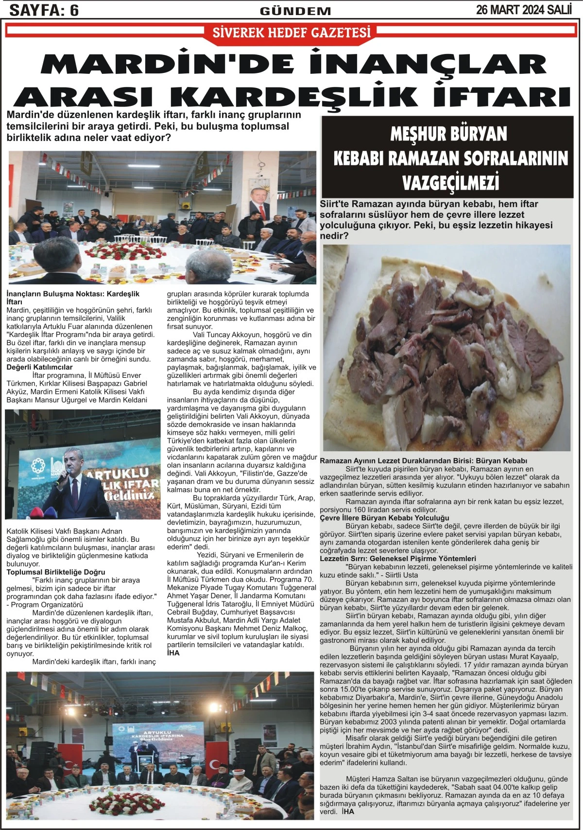 26.03.2024 Tarihli Gazetemiz