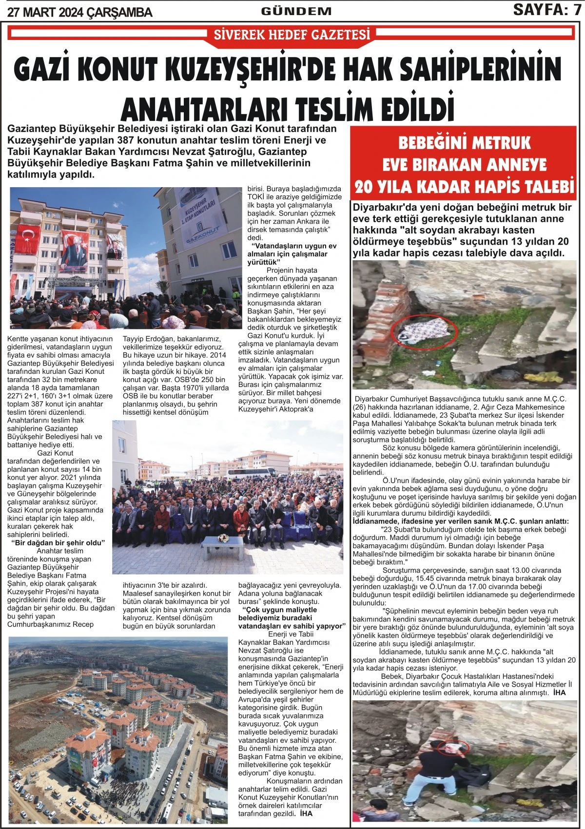 27.03.2024 Tarihli Gazetemiz