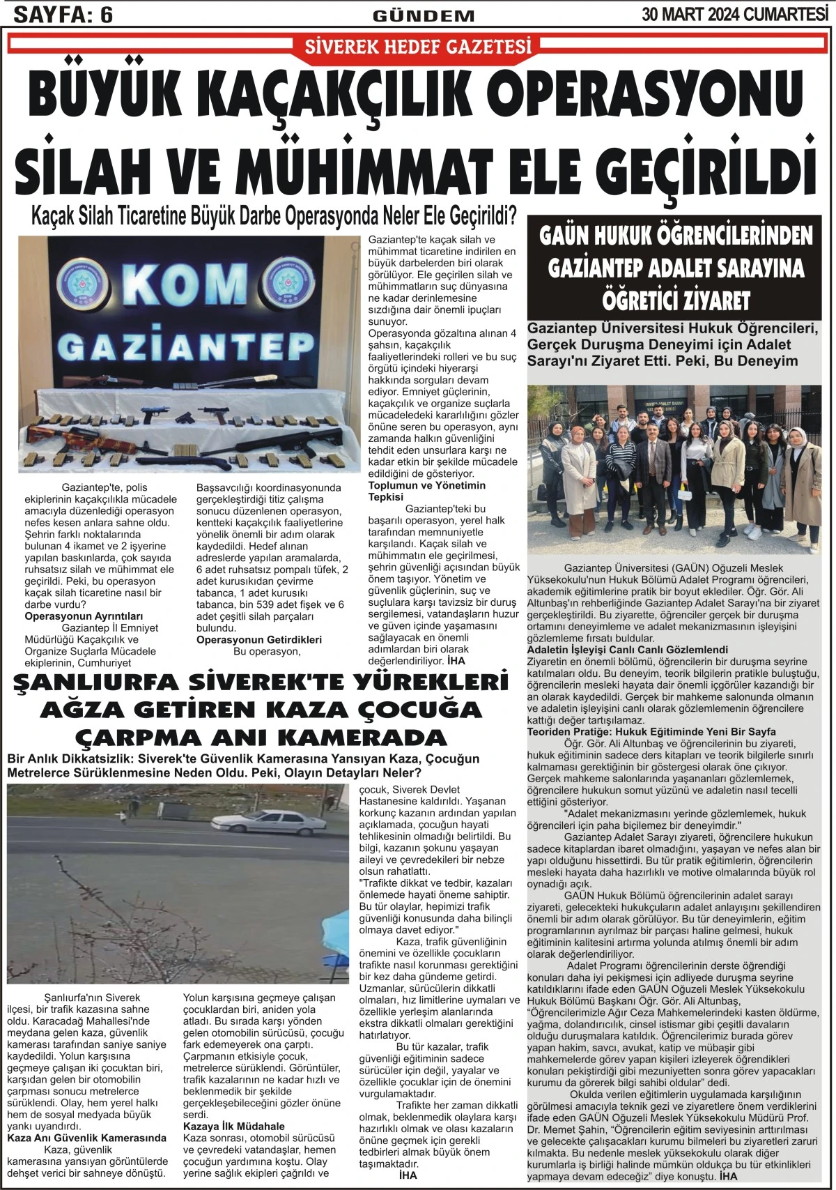 30.03.2024 Tarihli Gazetemiz