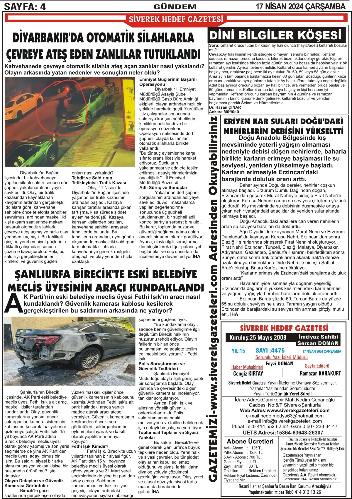 17.04.2024 Tarihli Gazetemiz