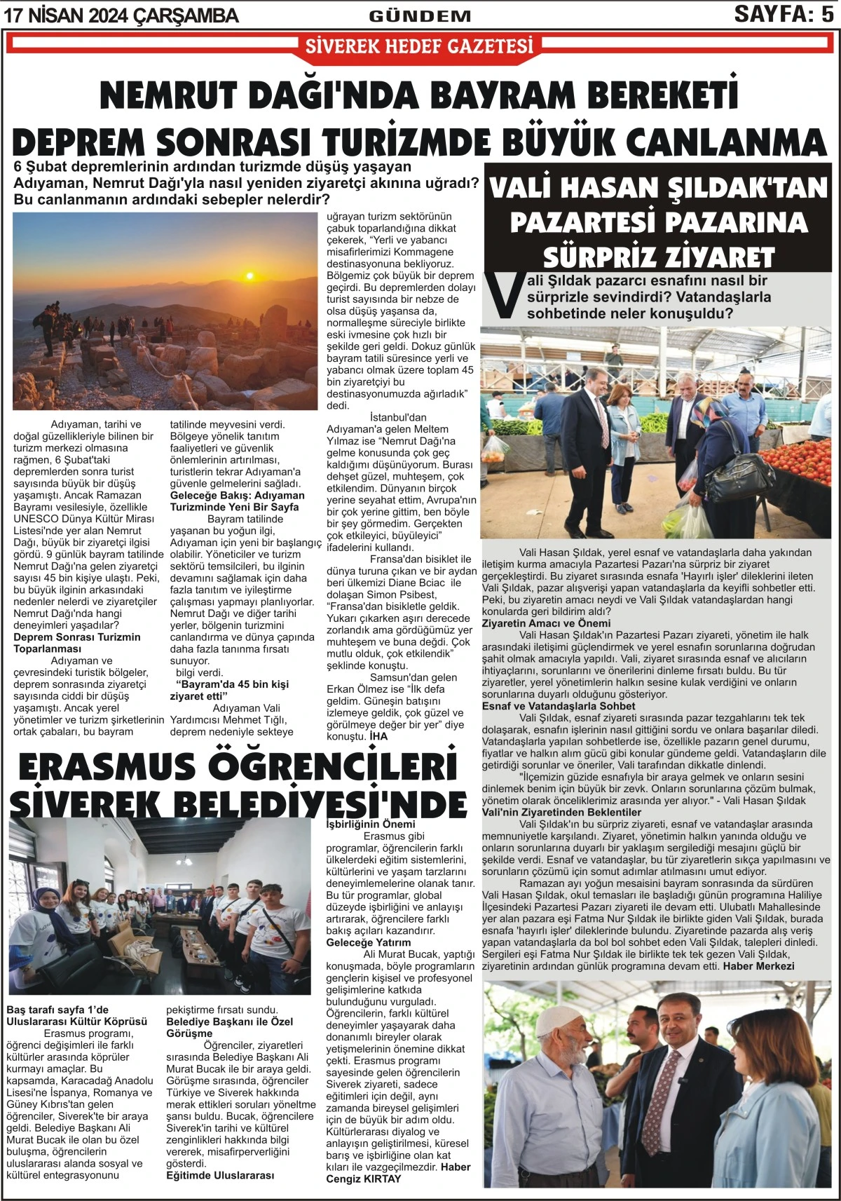 17.04.2024 Tarihli Gazetemiz