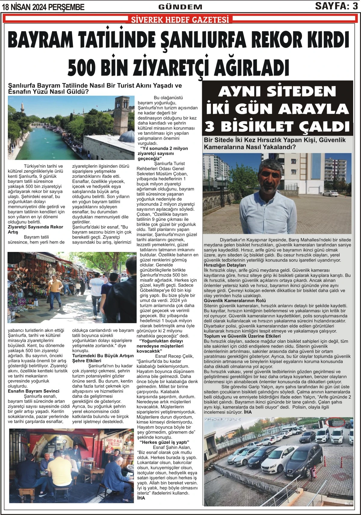 18.04.2024 Tarihli Gazetemiz