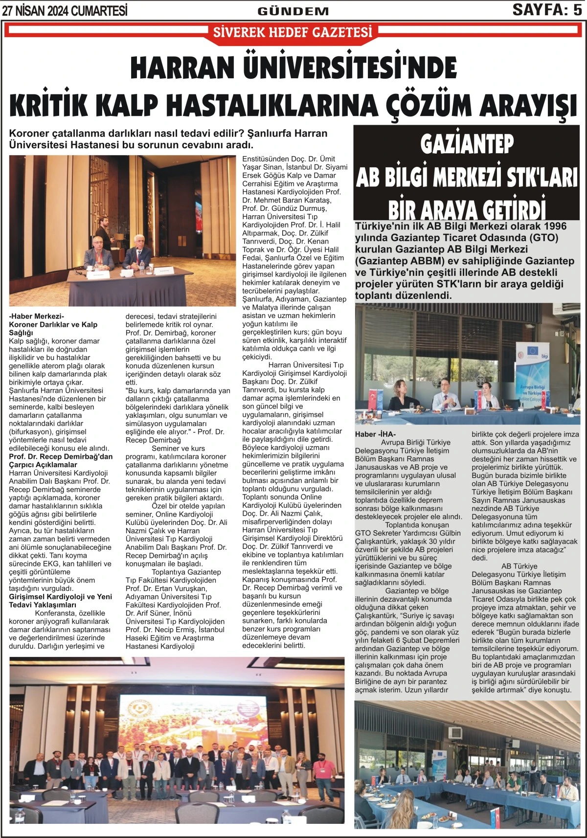 27.04.2024 Tarihli Gazetemiz