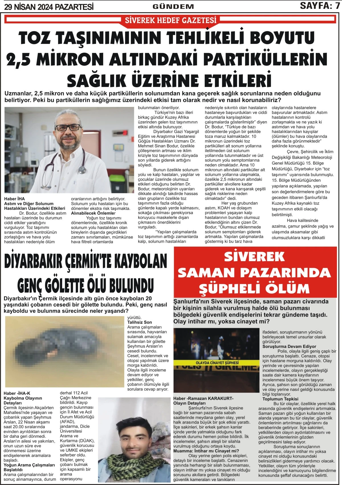 29.04.2024 Tarihli Gazetemiz