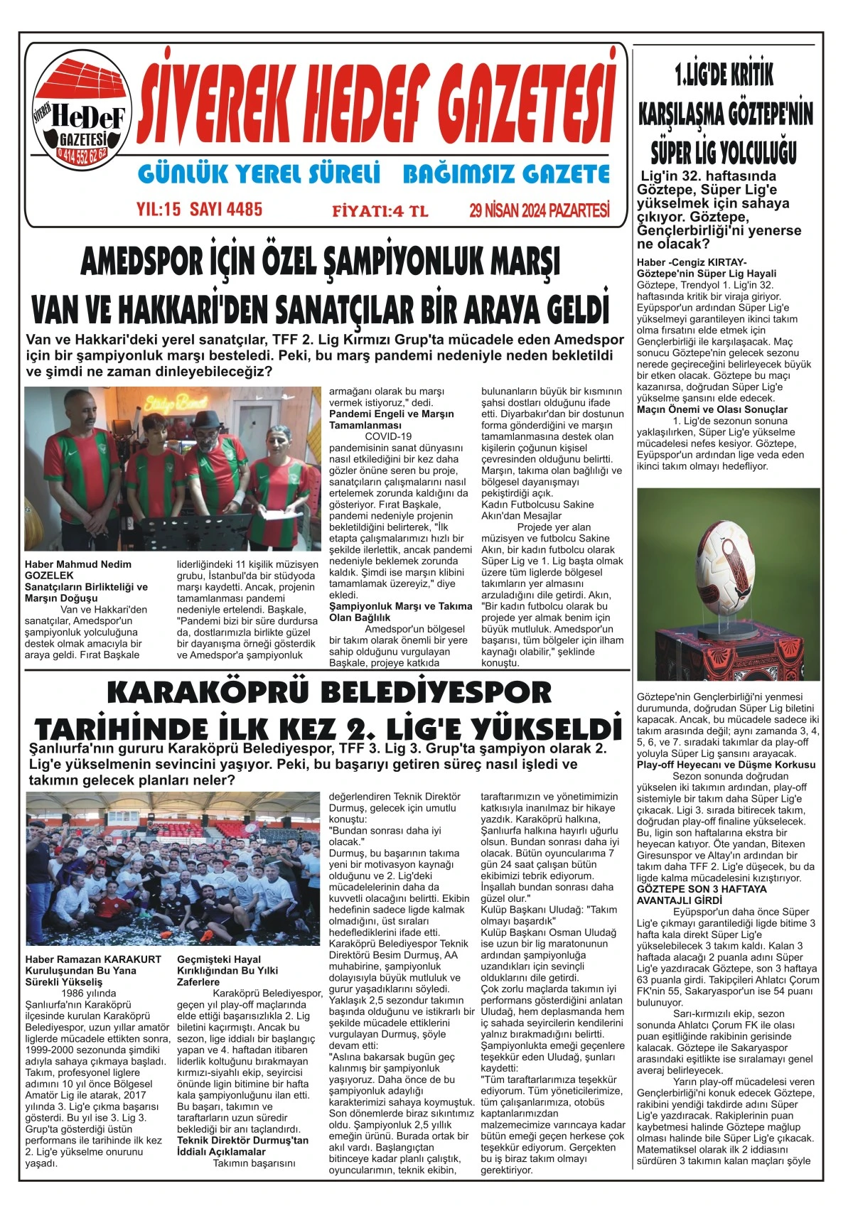 29.04.2024 Tarihli Gazetemiz