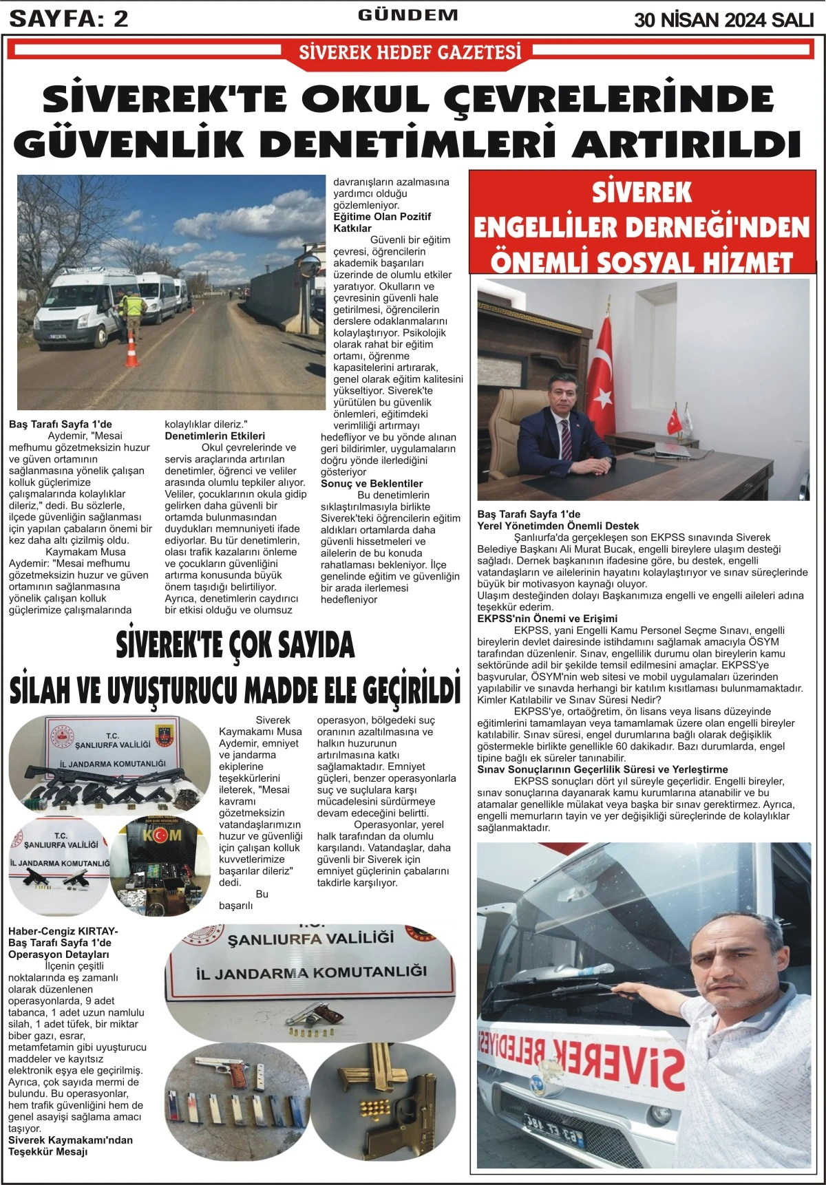 30.04.2024 Tarihli Gazetemiz