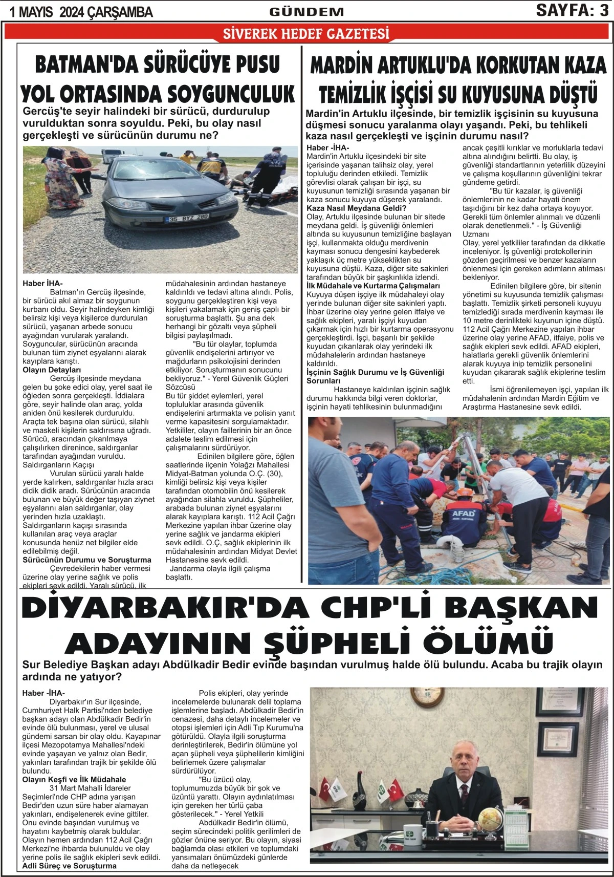 01.05.2024 Tarihli Gazetemiz