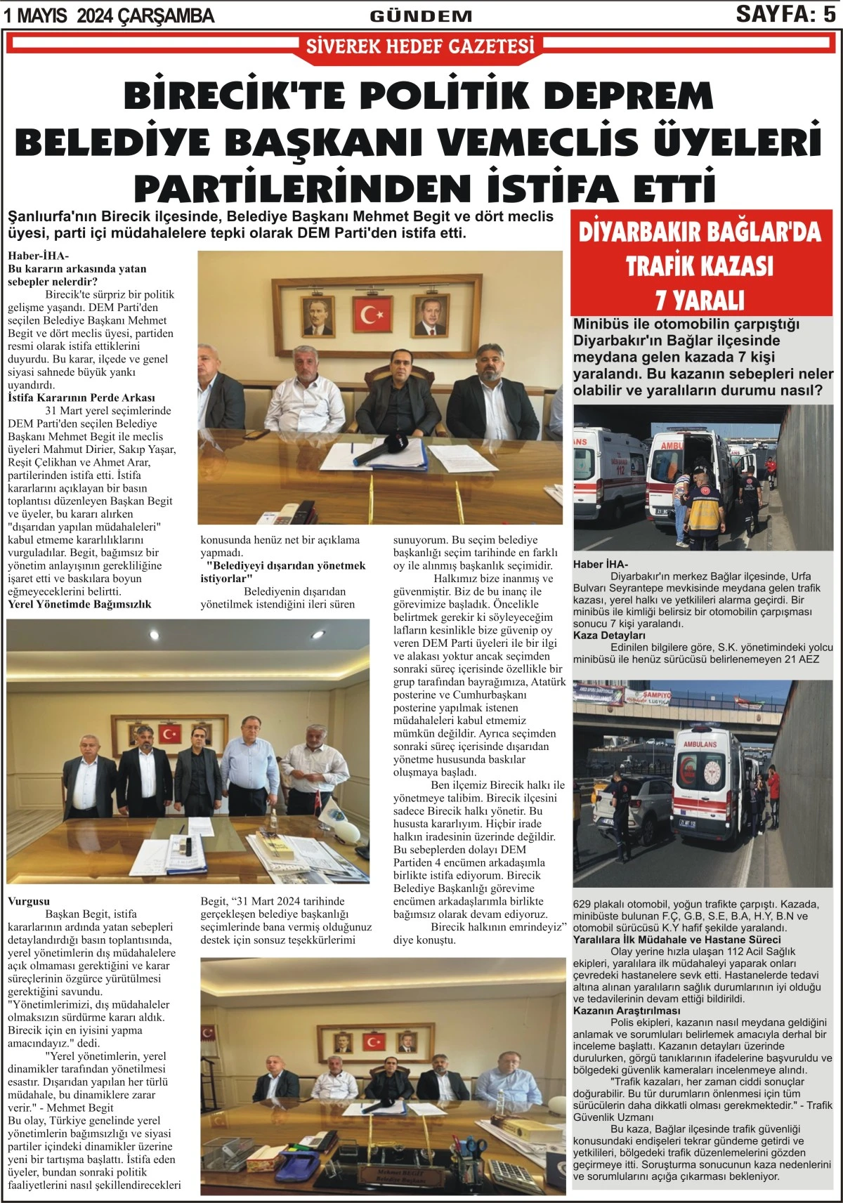 01.05.2024 Tarihli Gazetemiz