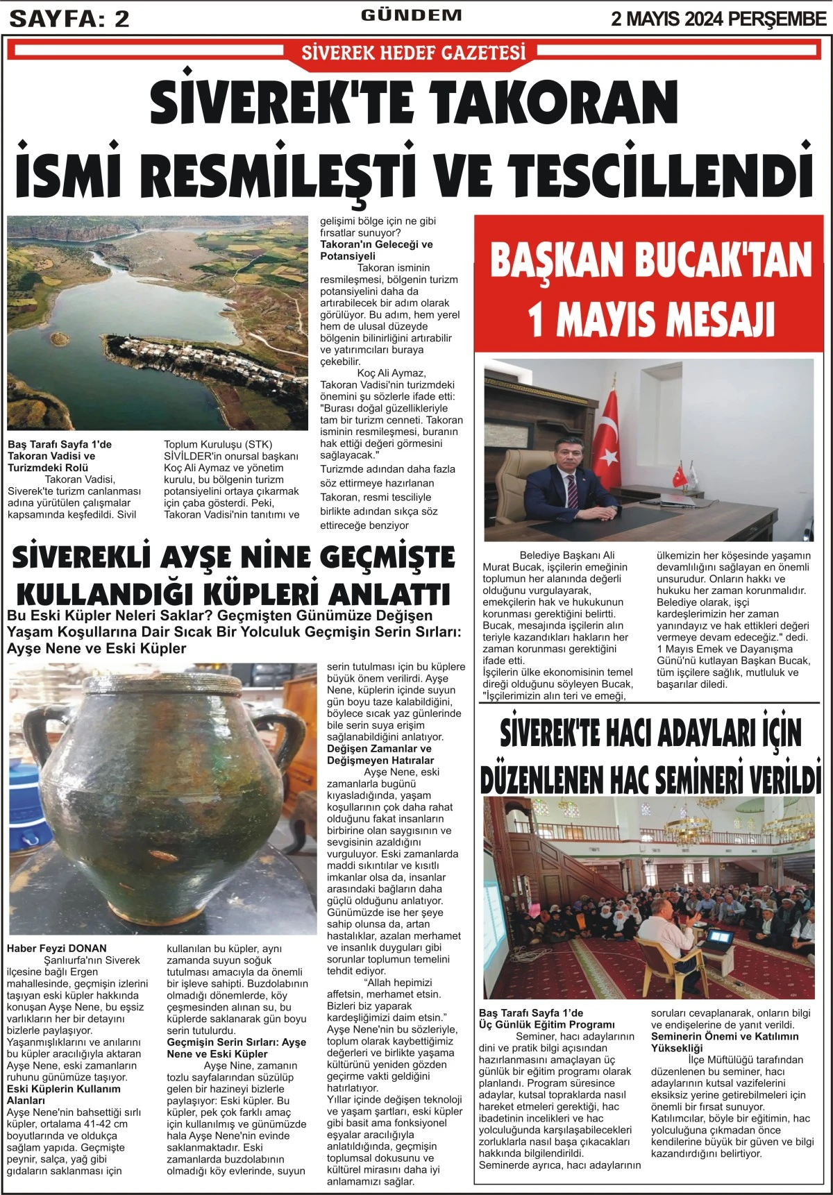 02.05.2024 Tarihli Gazetemiz